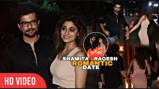 Shamita Shetty and Raqesh Bapat Hand in Hand arrives for a ROMANTIC Dinner 😍😍 [upl. by Faden]