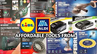 WHATS NEW IN LIDL AND ALDICORDLESS TOOLS FROM PARKSIDE LIDL VS WORKZONE ALDICOME SHOP WITH ME [upl. by Gnal]