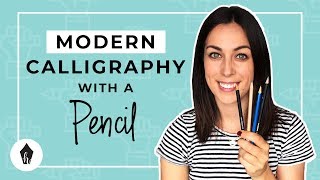 Beginners Guide To Doing Calligraphy with a Pencil [upl. by Ynnelg]