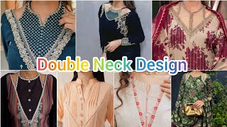 Double Neck Dress Design2024Stylish amp Trendy Double Neck DesignBeautiful Neck collection [upl. by Nerred]