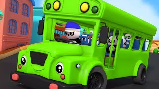 Wheels On The Bus Nursery Rhymes 3D Rhymes Kids Songs Baby Rhyme [upl. by Rattray]