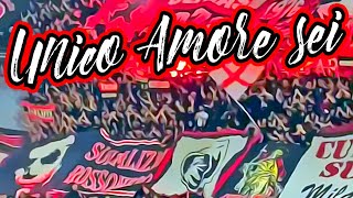 Unico amore sei forza diavolo alè  Coro Curva Sud Milano AC Milan chant Lyrics English subtitle [upl. by Parhe]