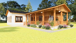 Stunning Small House Design 175 x 116 Meters  16254 sqm  3 BedroomWith Floor Plan [upl. by Aldus]