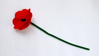 How to make an Anzac Day memorial poppy [upl. by Hairam193]