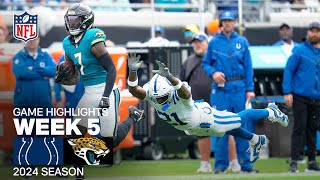 Indianapolis Colts vs Jacksonville Jaguars  2024 Week 5 Game Highlights [upl. by Oer]