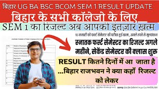 Bihar में UG sem 1 2024 ka result kab tak aaegaBA BSc BCom semester 1 result 2024ppupulnmumuBU [upl. by Louise]