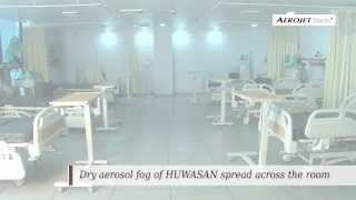 Aerojet steriz Biodecontamination system With Huwasan Disinfectant [upl. by Eliason638]