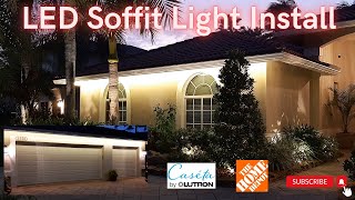 Soffit Led installation DIY for your home Lutron Caseta CASETA2SWHD [upl. by Laeira]