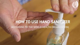 How to properly apply hand sanitizer [upl. by Littell]