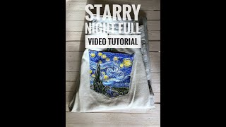 Starry Night 2 hours full video tutorial by Liliyakosmosart [upl. by Annasiul]