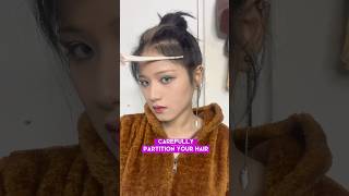 EPIC KPOP Hairstyle Hack for Asian Slim Face hairstyle hairstylegirl asianhairstyle [upl. by Balcke427]