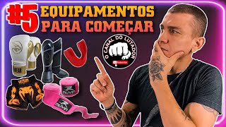 📣TREINO DE MUAY THAI 5 equipamentos para COMEÇAR A TREINAR MUAY THAI kit para iniciante FT96 [upl. by Hyams192]