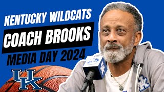 Kentucky Wildcats WBB Coach Kenny Brooks  Media Day 2024 [upl. by Yenitirb798]