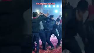 ♧ scout camp fire e kiya rovero ne enjoy ♧ shortvideo dance scouting popular foujifoujan dj [upl. by Ydnam579]