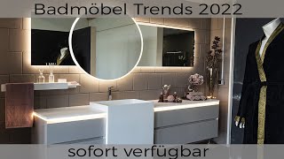 Badmöbel Trends 2022 Doppelwaschtische Badezimmermöbel sofort verfügbar [upl. by Dodson]