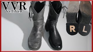 ASMR Clean amp restore NumberNine side laces boots [upl. by Archie]