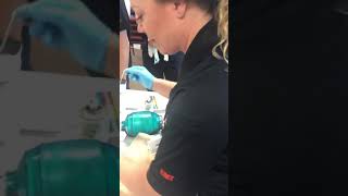 Surgical Cricothyrotomy Demonstration [upl. by Nyleahcim]