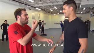 Sensei Mike Khardas teaches Krav Maga to Rafael Domingos BJJ Black Belt under Demian Maia [upl. by Anyale]