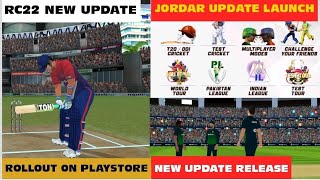 REAL CRICKET 22 NEW UPDATE ROLLOUT amp 2 CRICKET GAMES NEW UPDATE LAUNCH REVIEW [upl. by Molahs667]