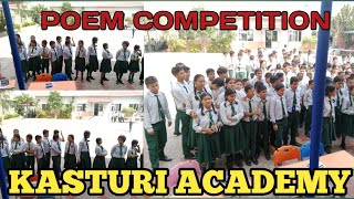 Poem Competition कविता प्रतियोगिता  KASTURI ACADEMY scholar45 [upl. by Sirac]