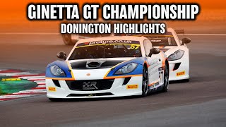 HIGHLIGHTS  2024 Protyre Motorsport Ginetta GT Championship  Donington Park 2  All Races [upl. by Erlina]