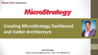 MicroStrategy Tutorial  Creating MicroStrategy Dashboard and Folder Architecture Part2 of 60 [upl. by Ahsini]