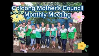 Coloong Mothers Council Monthly MeetingOctober 05 2024 [upl. by Marcos]