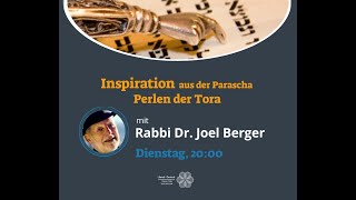 quotInspiration Perlen der Toraquot mit Rabbiner Joel Berger 30102024 [upl. by Sidell]