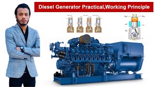 Alternator  Diesel Generator PracticalWorking Principle Parts and its Function  Bangla [upl. by Ahseekan]