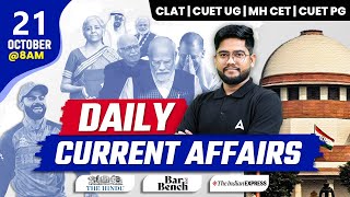 19 OCTOBER Daily Current Affairs 2024  Current Affairs  Law Entrance Exam Current Affairs [upl. by Ellehcyt645]