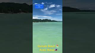 Quinale BeachAndaBohol 🇵🇭vlog travel beach digitalnomad filipiny expatlife philippines [upl. by Noedig]