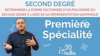 Déterminer la forme factorisée d’un polynôme du second degré avec sa représentation graphique [upl. by Herson50]