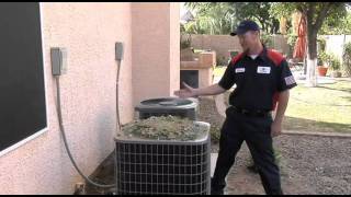 Tech Tip 4 Cleaning your AC unit [upl. by Valonia]