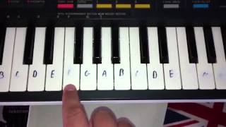 Axel f keyboard tutorial [upl. by Sheya]