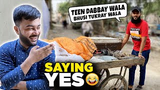 Saying Yes To Friend For 24 Hours Challenge 🤣  Fahad Bhai Official [upl. by Esertal211]