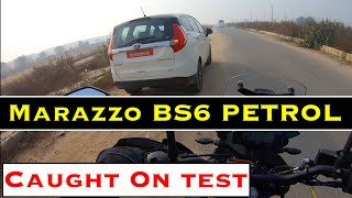 Mahindra Marazzo Petrol M6 Model Caught On Test [upl. by Otilesoj]