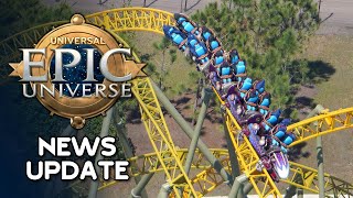 Universal Epic Universe News Mega Update — DUAL COASTER TESTING NEW CONSTRUCTION amp POSSIBLE LAWSUIT [upl. by Jay]