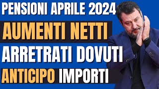 📢PENSIONI APRILE CAMBIA TUTTO‼️ ECCO AUMENTI DOVUTI DATE PAGAMENTI CONGUAGLIO IRPEF E ARRETRATI [upl. by Enilemme]