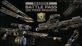 BATTLE PASS  100 Tiers rewaros UR gamer 33 AK47 gan [upl. by Domenico860]