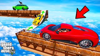 FRANKLIN TRIED IMPOSSIBLE RUST PIPE PARKOUR RAMP CHALLENGE GTA 5  SHINCHAN and CHOP [upl. by Senoj130]