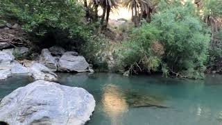 Crete Greece Kourtaliotiko Gorge and Palm Forest hike [upl. by Rabkin]