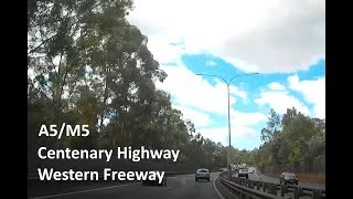 M5 CENTENARY HIGHWAY Yamanto to Mount Coottha [upl. by Afas]