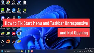 How to Fix Start Menu and Taskbar Unresponsive and Not Opening in Windows 111087 [upl. by Wj]