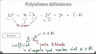 calcul polynomes definition 1 [upl. by Yhtrod912]