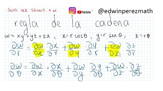 Cálculo Stewart Ej 23 Sección 145 Regla de la cadena wxyyzzx xrcos\theta yrsin\theta [upl. by Harrad]