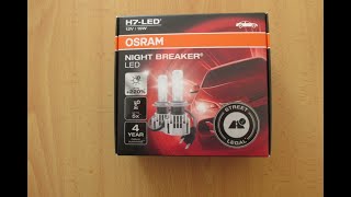 OSRAM NIGHT BREAKER LED H7 64210DWNB  ReviewTeste [upl. by Clorinda871]