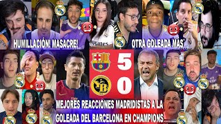 MEJORES REACCIONES MADRIDISTAS AL BARCELONA 50 YOUNG BOYS  EL BARÇA DE FLICK GOLEA EN CHAMPIONS [upl. by Florencia]