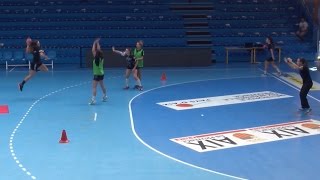 Handball  laccès au tir de loin séance par Marc Drusian [upl. by Nabi]