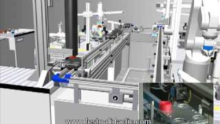 Festo MPS 500 System in CIROS simulation and reality [upl. by Arihsat]