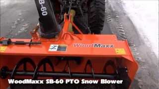 WoodMaxx 2013 SB60 PTO Snow Blower Walk Around [upl. by Cosmo]